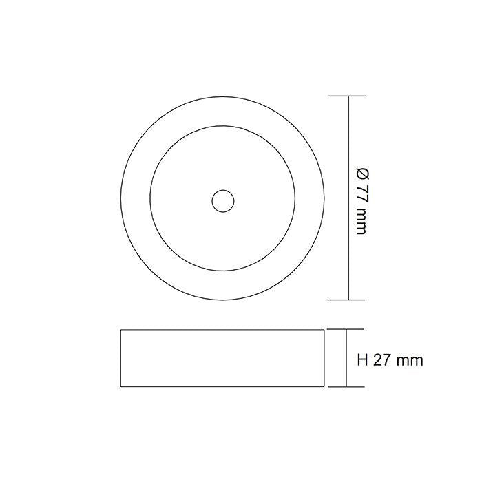 ANOVA S9105SR Surface Mounted LED Cabinet Light Satin Nickel 12V 4W 3000K - S9105WW SR/SN