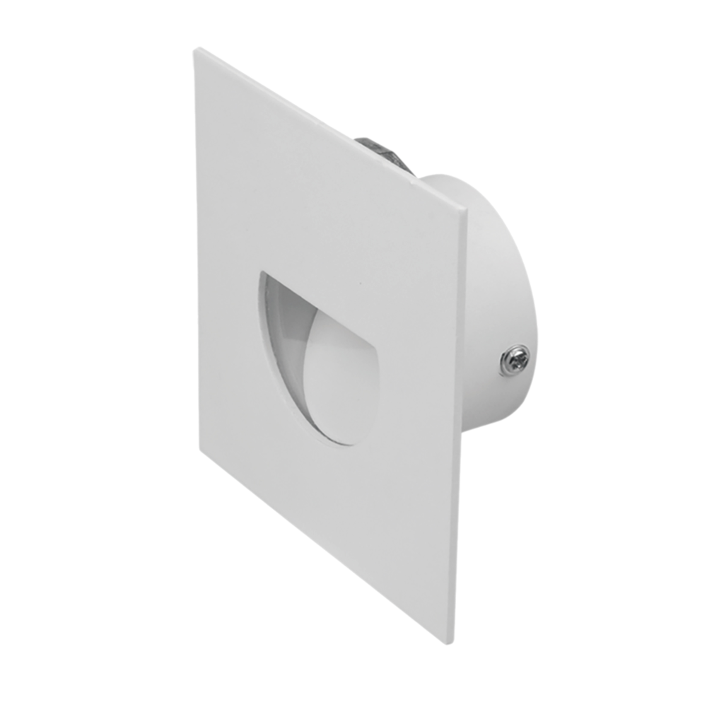 DARHAM SQUARE S9316 Recessed LED Step Light White 12V 1.5W 3000K - S9316 WH