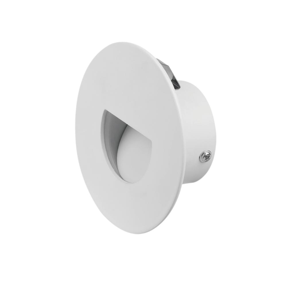 DARHAM ROUND S9317 Recessed LED Step Light White 12V 1.5W 3000K - S9317 WH