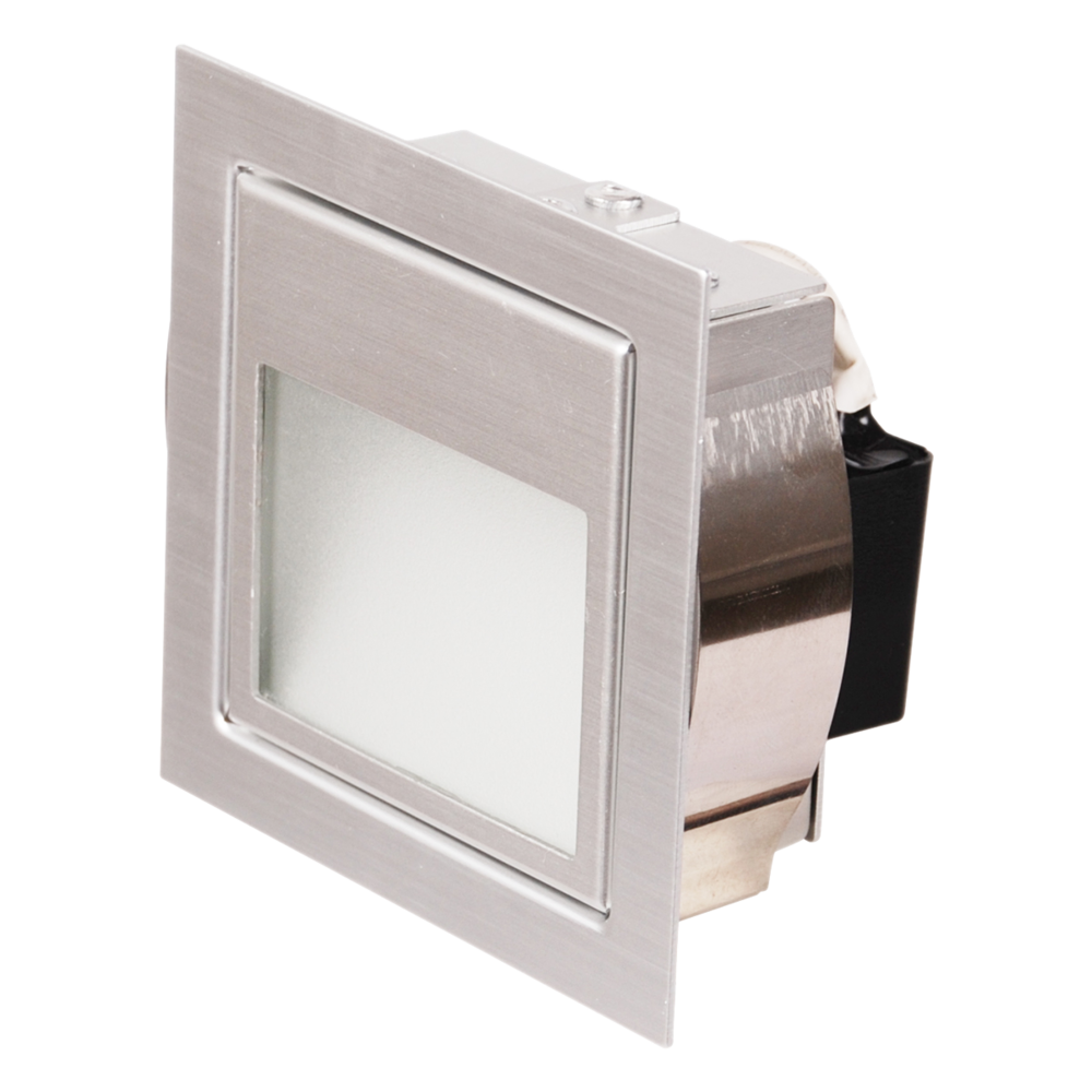 Buy Step Lights Australia LEEMAN S9318 Recessed LED Step Light Anodised Silver 12V 1.5W 3000K - S9318 AS