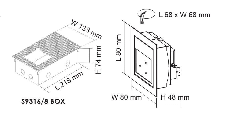 Buy Step Lights Australia LEEMAN S9318 Recessed LED Step Light Anodised Silver 12V 1.5W 3000K - S9318 AS