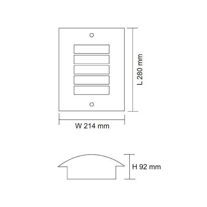 Buy Exterior Wall Lights Australia MOD Architectural Exterior Wall Light Black - SE7013 BK
