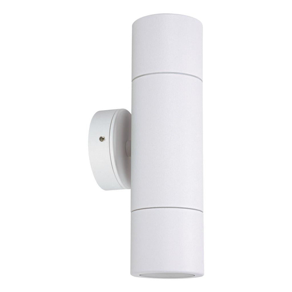 Buy Up / Down Wall Lights Australia Shadow Up & Down Wall 2 Lights White Aluminium 3CCT - 49027