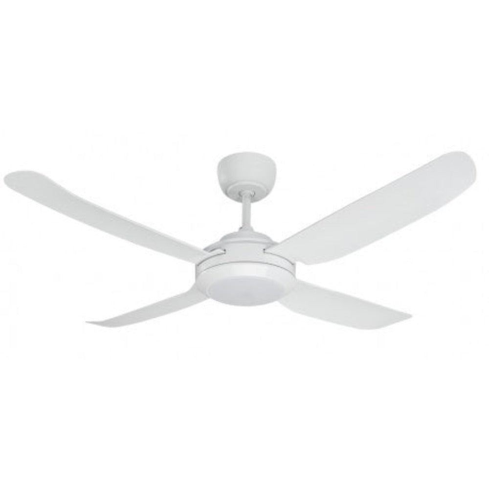 Buy AC Ceiling Fans With Light Australia SPINIKA II AC Ceiling Fan 48" Satin White with LED - SPIN1204WH-L
