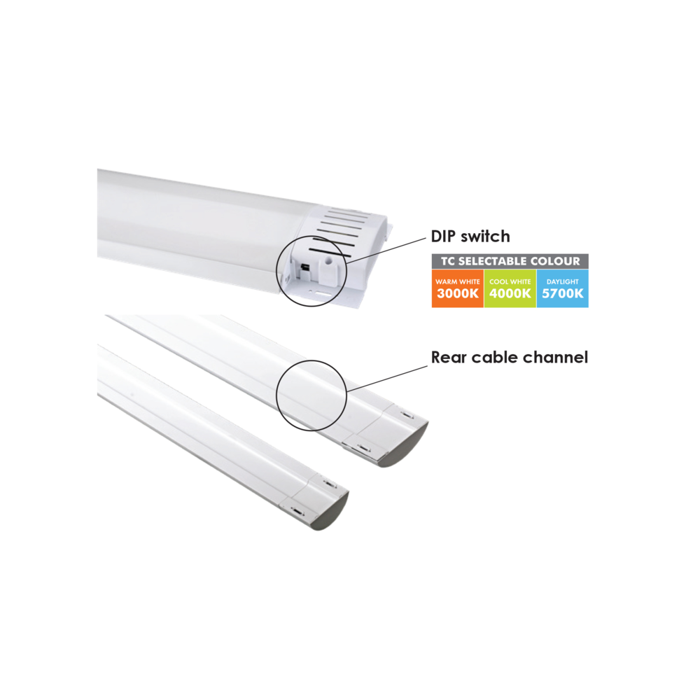 Buy LED Batten Lights Australia BLADE SL9709 TC LED Batten 25W Tri Colour - SL9709/60TC
