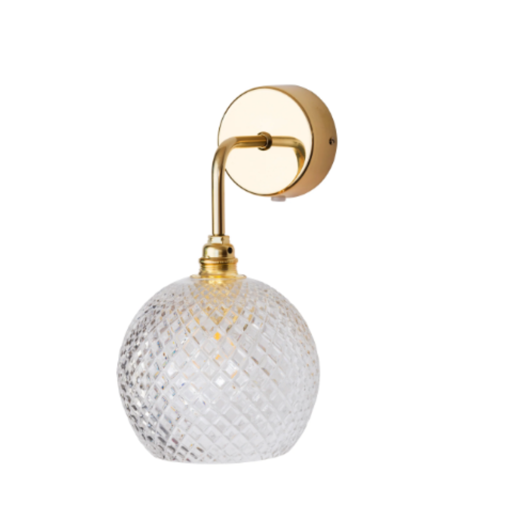 Buy Bedside Reading Lights Australia Rowan Crystal Bedside Reading Light W150mm - LA1015W