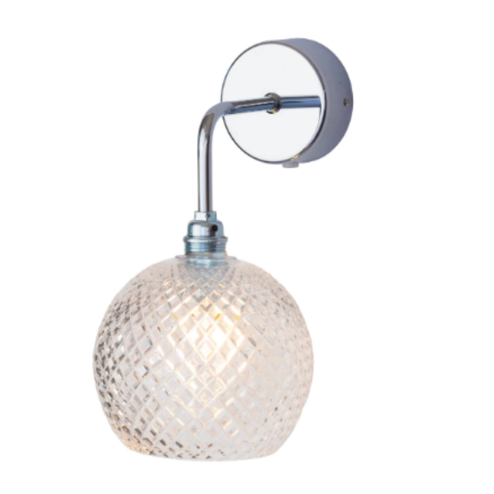 Buy Bedside Reading Lights Australia Rowan Crystal Bedside Reading Light W150mm - LA1015W