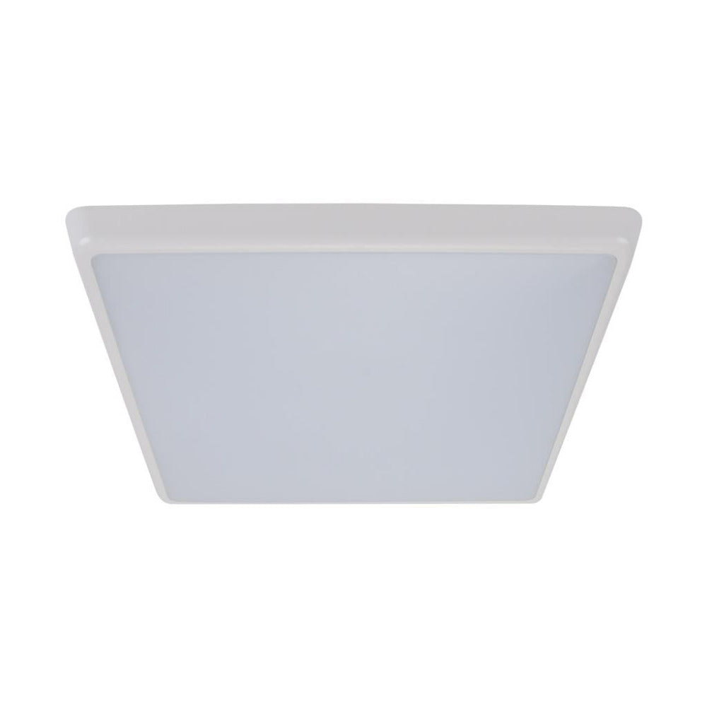 Buy LED Oyster Lights Australia Solar Square LED Oyster Light W400mm White Polycarbonate 3CCT - 20945