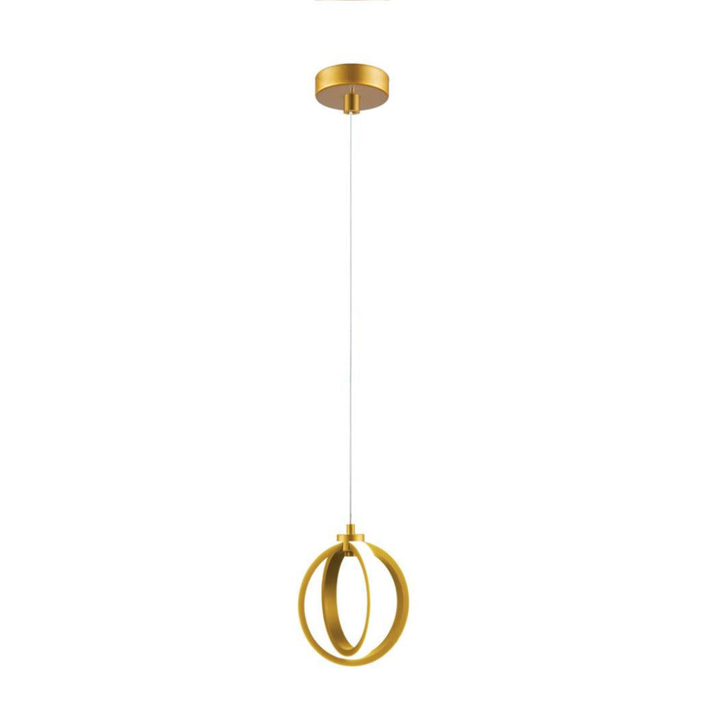 Spin LED Pendants Satin Brass 3CCT - 22727