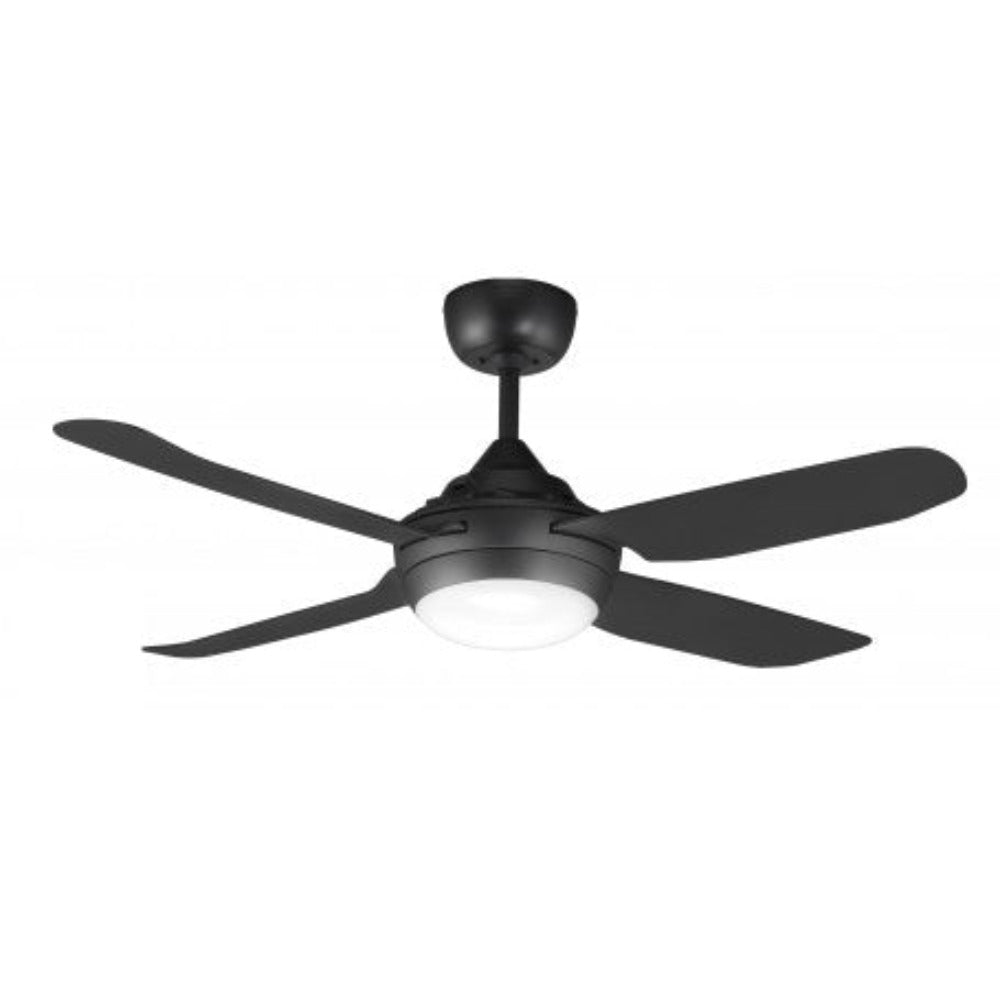 Buy AC Ceiling Fans With Light Australia SPINIKA AC Ceiling Fan 52" Black with LED - SPN1304BL- L