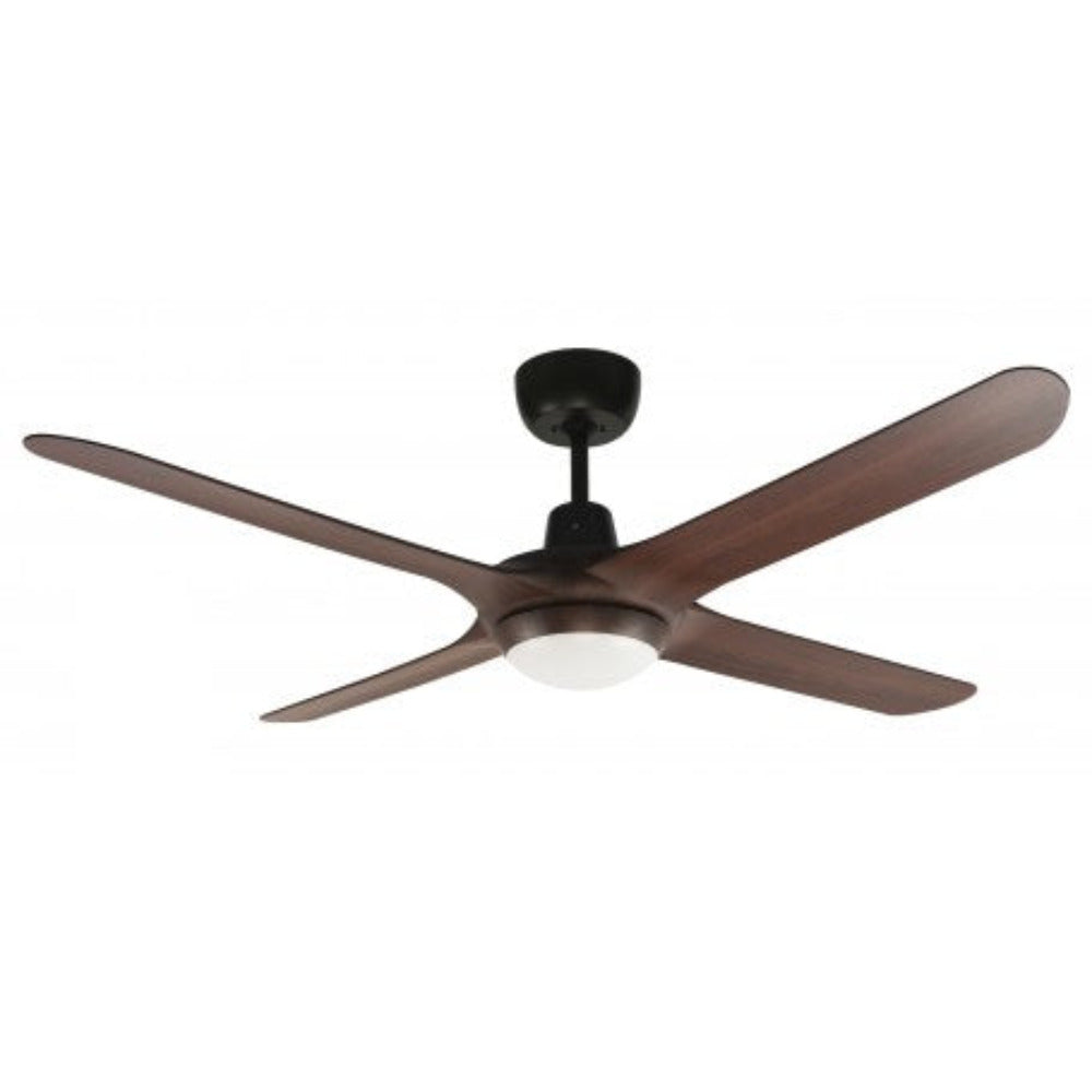 Buy AC Ceiling Fans With Light Australia SPYDA AC Ceiling Fan 50" Walnut with LED - SPY1254WN-L