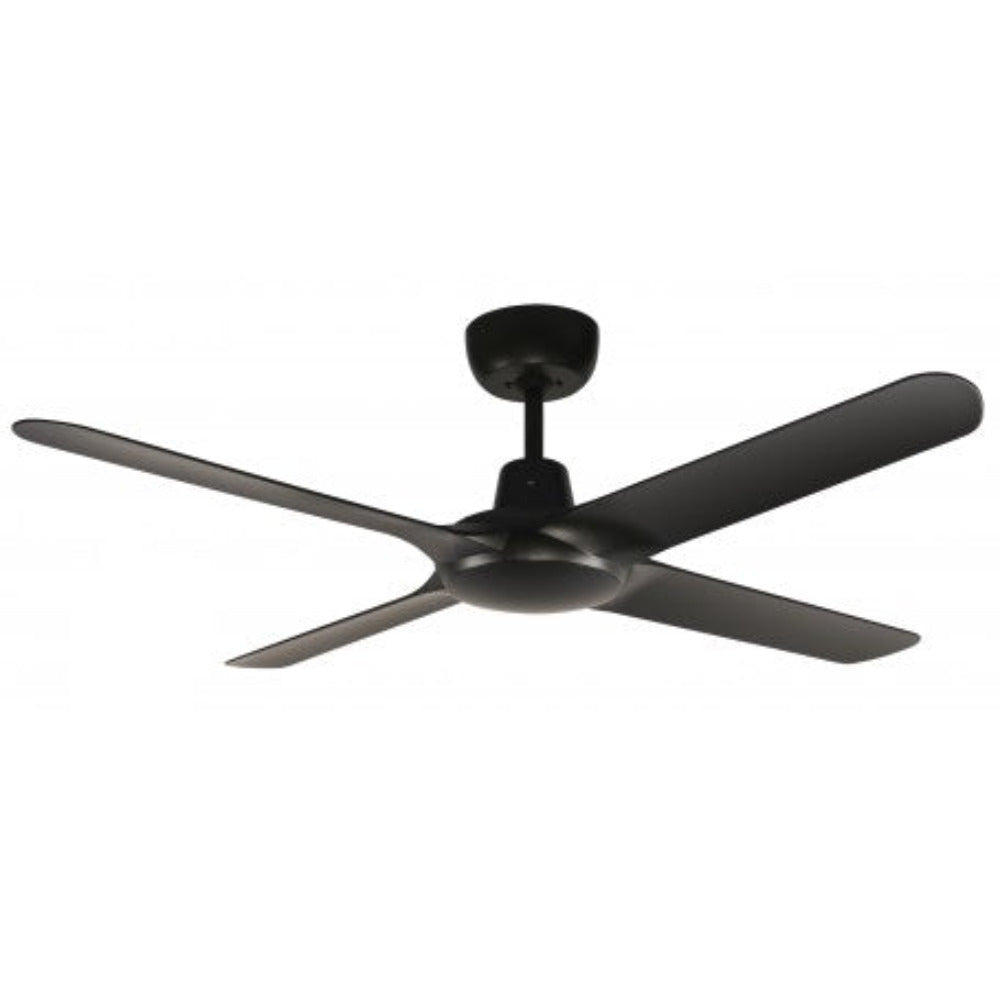 Buy AC Ceiling Fans Australia SPYDA AC Ceiling Fan 50" Matte Black - SPY1254BL