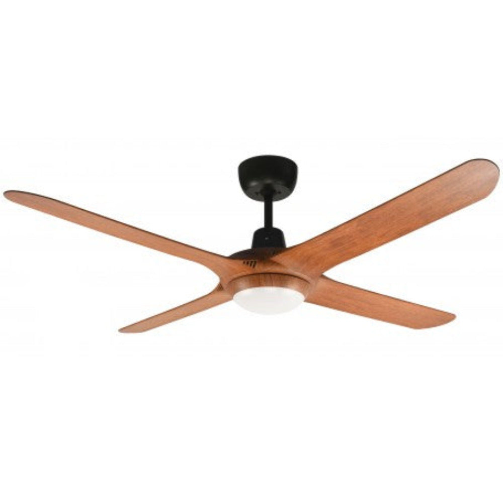 Buy AC Ceiling Fans With Light Australia SPYDA AC Ceiling Fan 56" Teak with LED - SPY1424TK-L