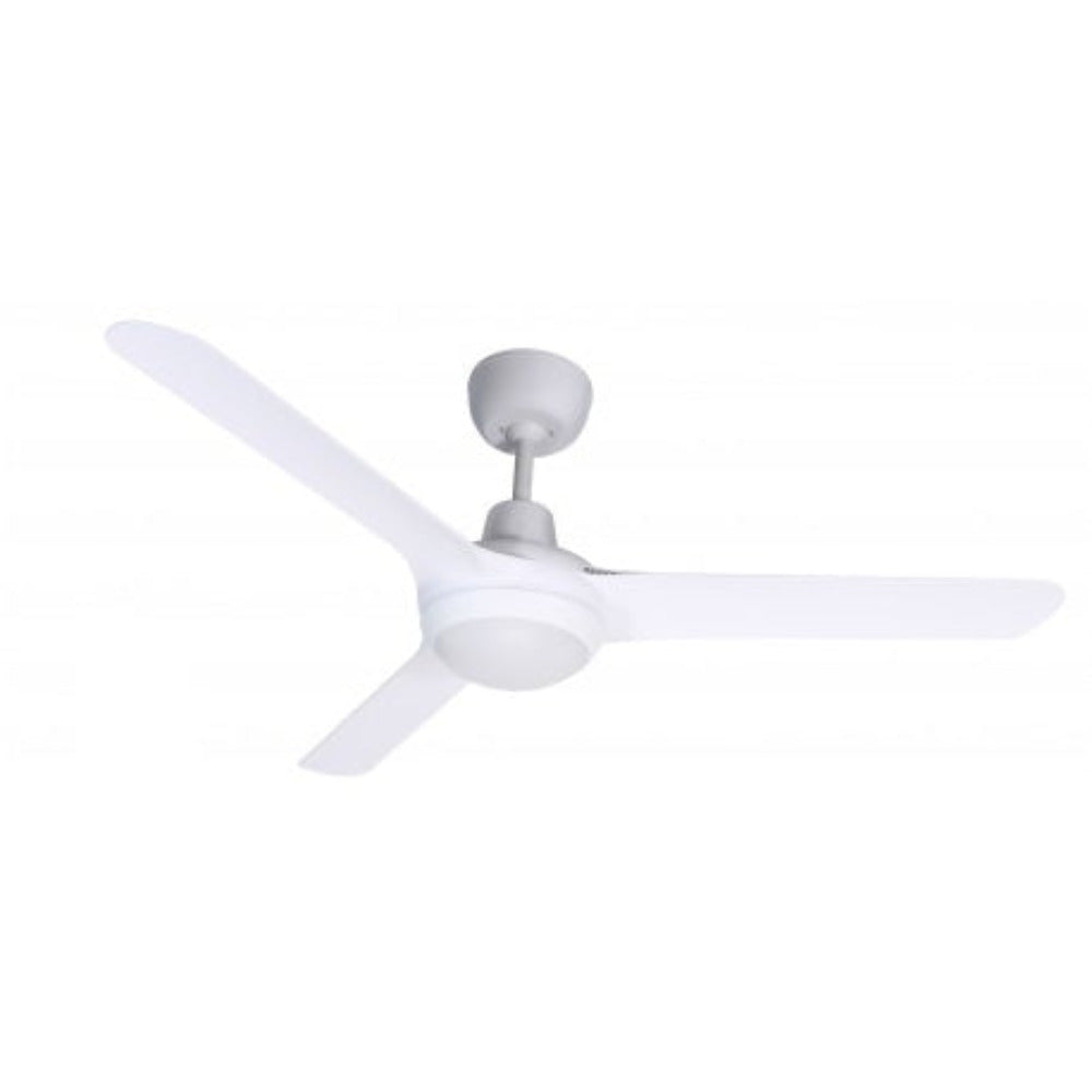 Buy AC Ceiling Fans With Light Australia SPYDA AC Ceiling Fan 50" Satin White with LED - SPY1253WH-L