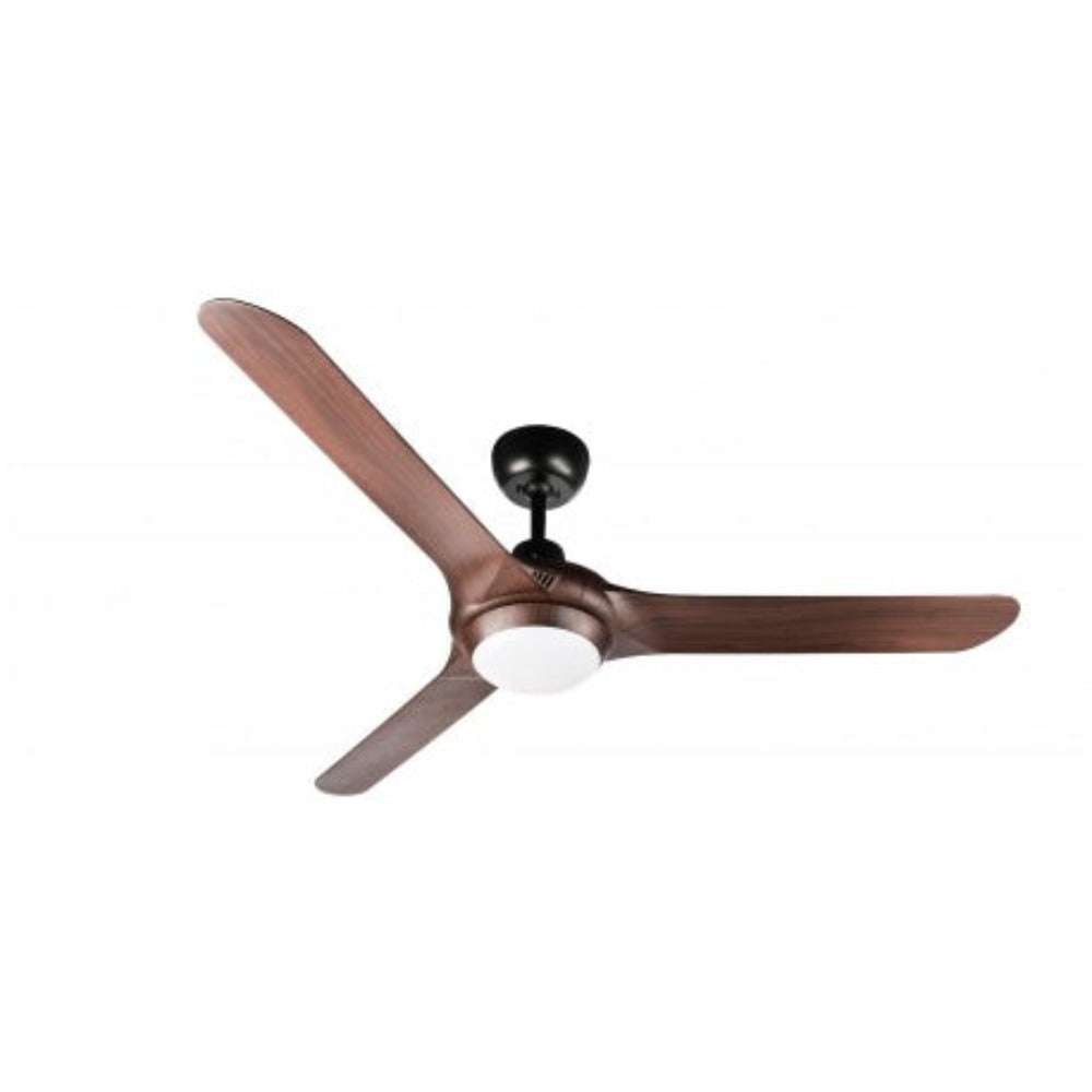 Buy AC Ceiling Fans With Light Australia SPYDA AC Ceiling Fan 56" Walnut with LED - SPY1423WN-L