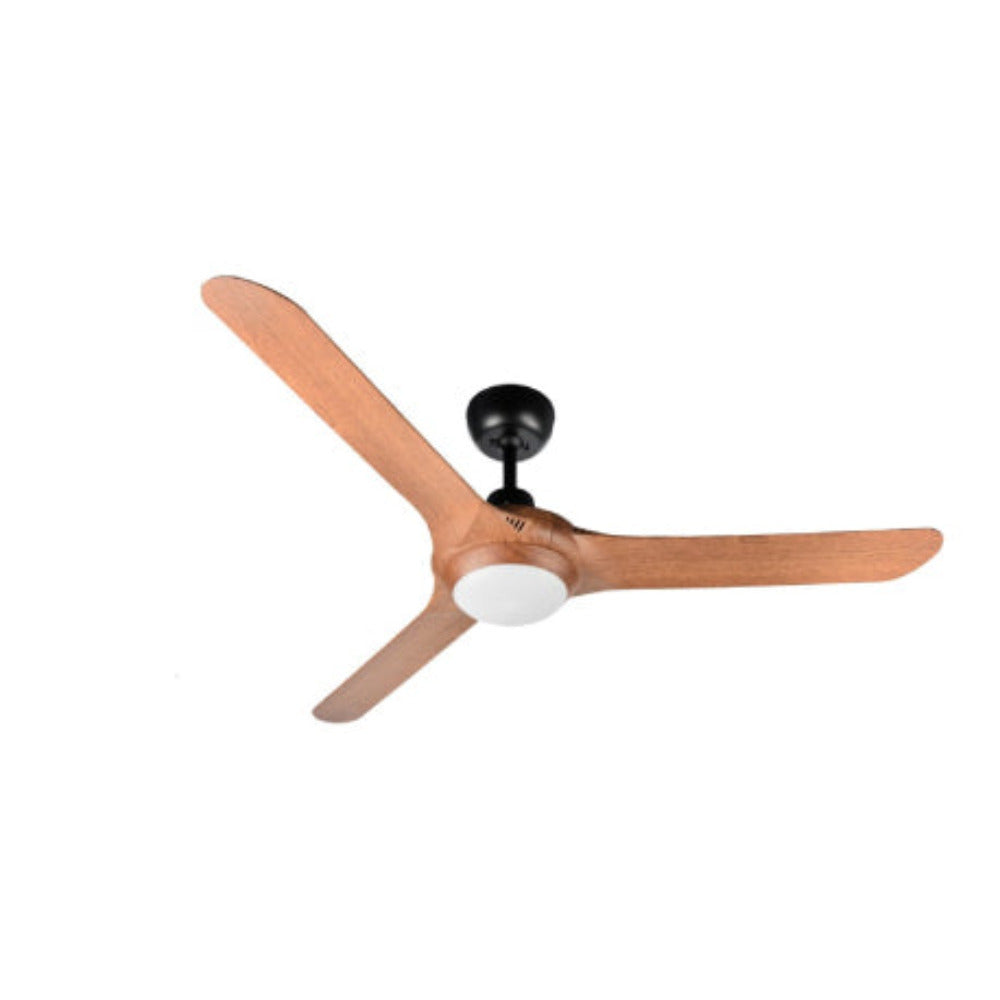 Buy AC Ceiling Fans With Light Australia SPYDA AC Ceiling Fan 56" Teak with LED - SPY1423TK-L