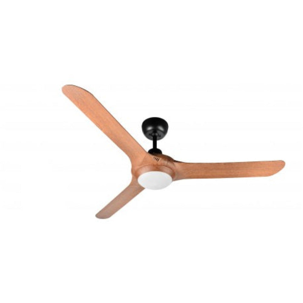 Buy AC Ceiling Fans With Light Australia SPYDA AC Ceiling Fan 62" Teak with LED - SPY1573TK-L