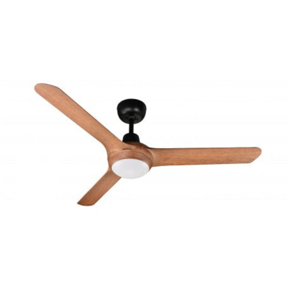 Buy AC Ceiling Fans With Light Australia SPYDA AC Ceiling Fan 50" Teak with LED - SPY1253TK-L