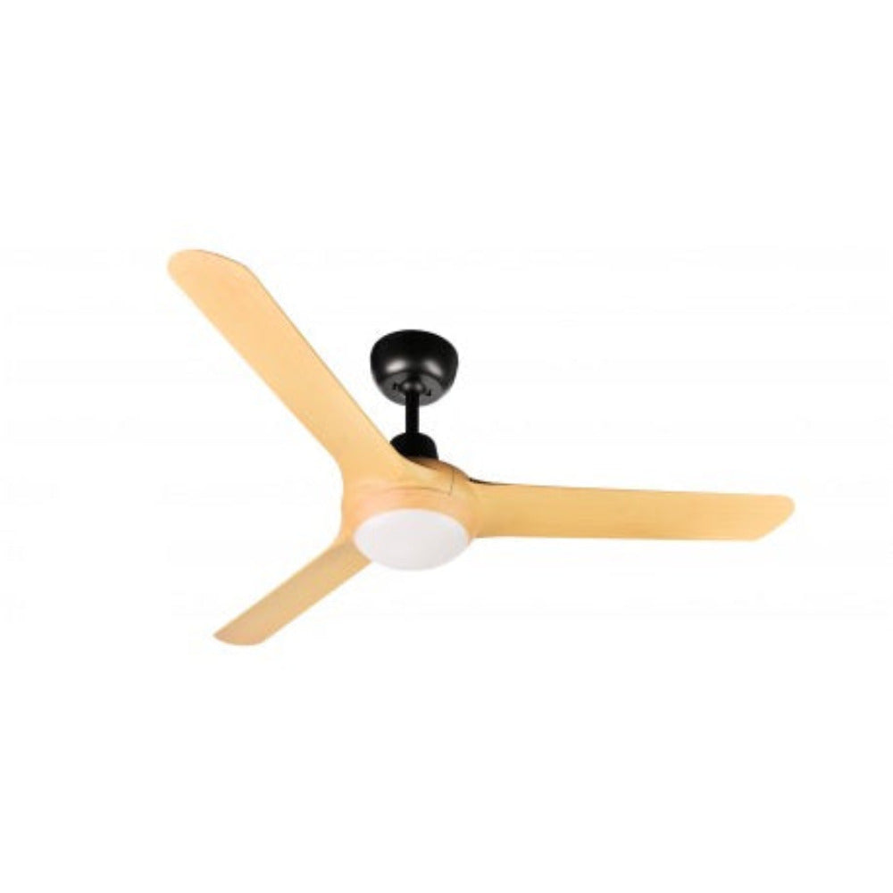 Buy AC Ceiling Fans With Light Australia SPYDA AC Ceiling Fan 50" Bamboo with LED - SPY1253BAM-L