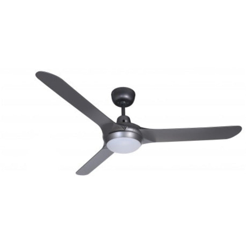 Buy AC Ceiling Fans With Light Australia SPYDA AC Ceiling Fan 56" Titanium with LED - SPY1423TI-L