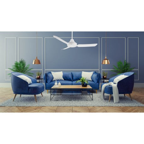 Buy AC Ceiling Fans Australia STANZA AC Ceiling Fan 48" White - STA1203WH