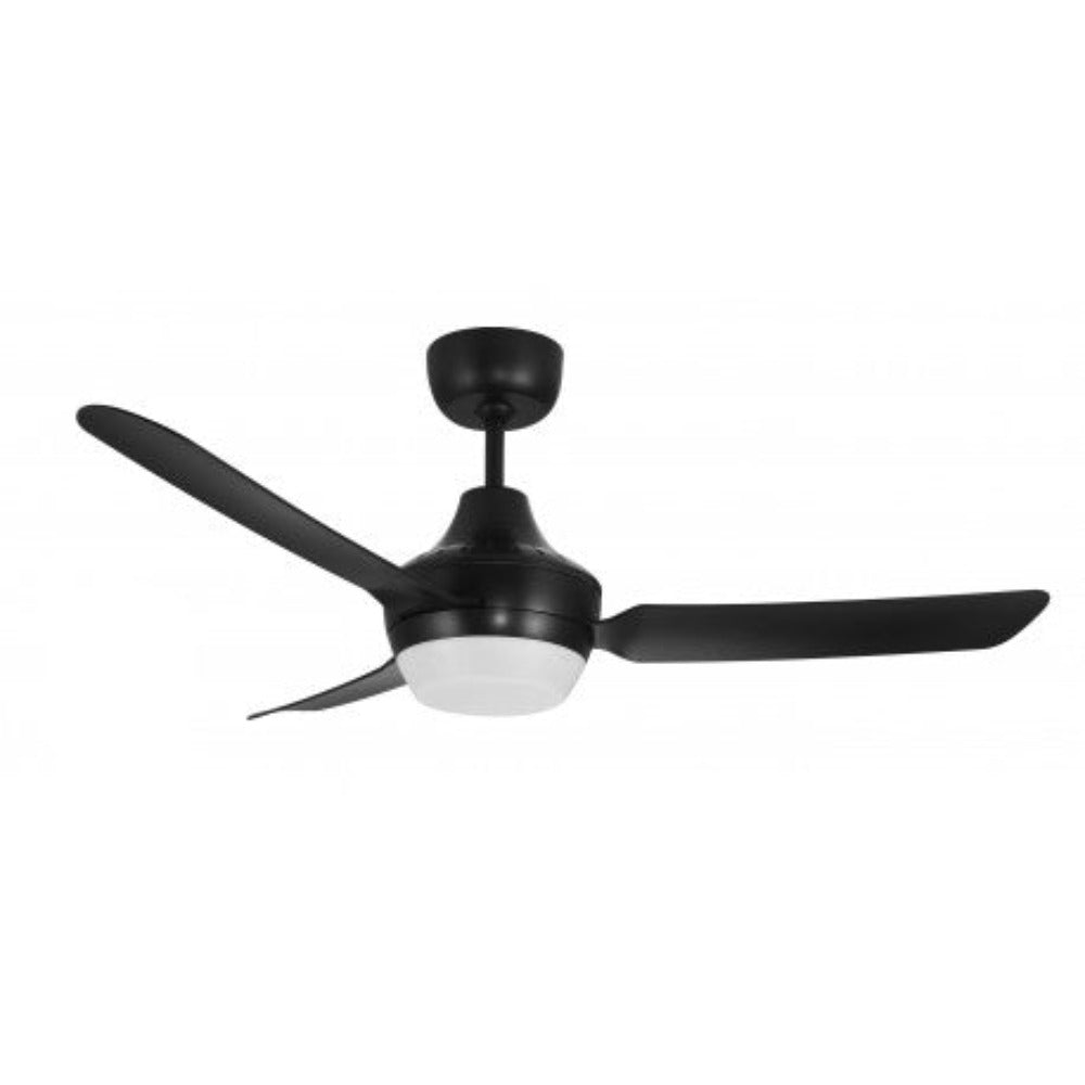 Buy AC Ceiling Fans With Light Australia STANZA AC Ceiling Fan 48" Black with Light - STA1203BL-L