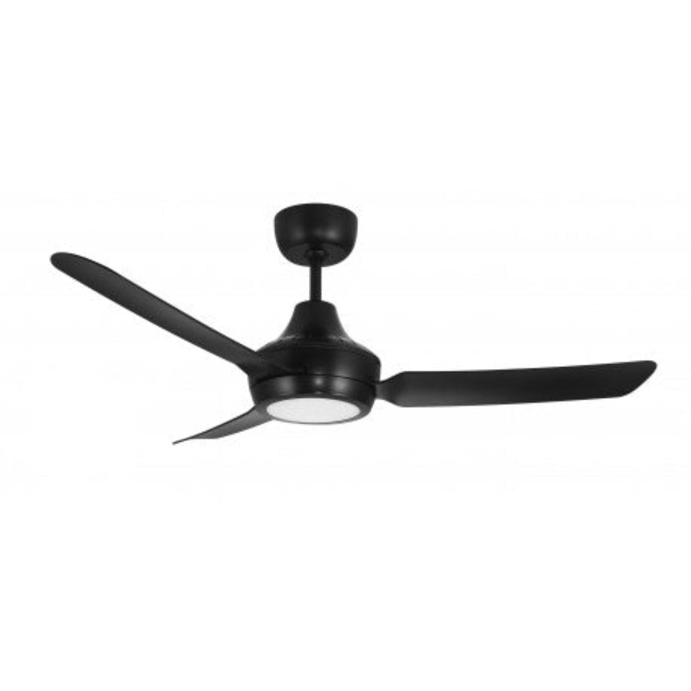 Buy AC Ceiling Fans With Light Australia STANZA AC Ceiling Fan 48" Black with LED - STA1203BLLED