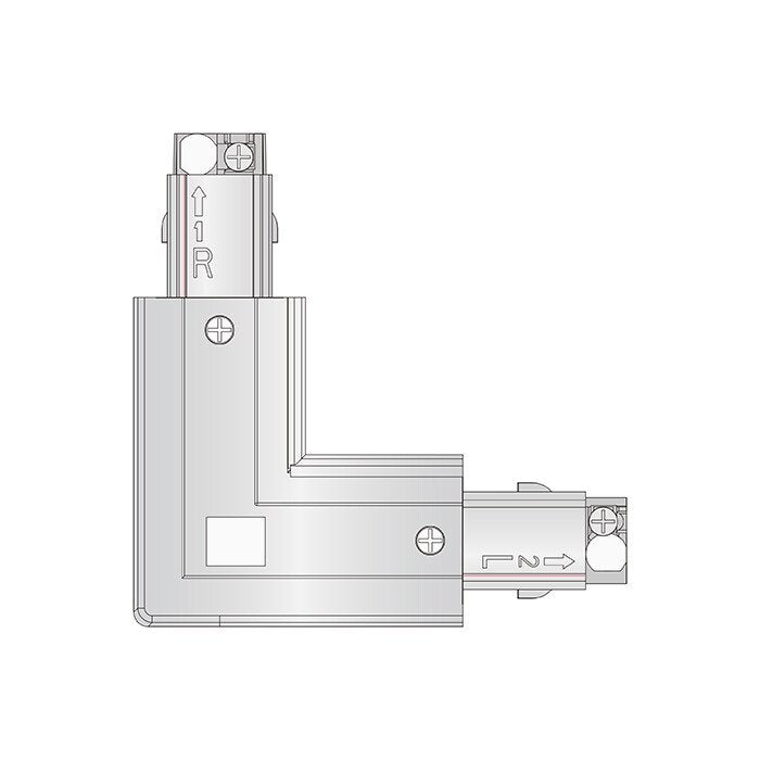 Buy Three Circuit Tracks & Accessories Australia STR L-Shaped Connector For Three Circuit Track White