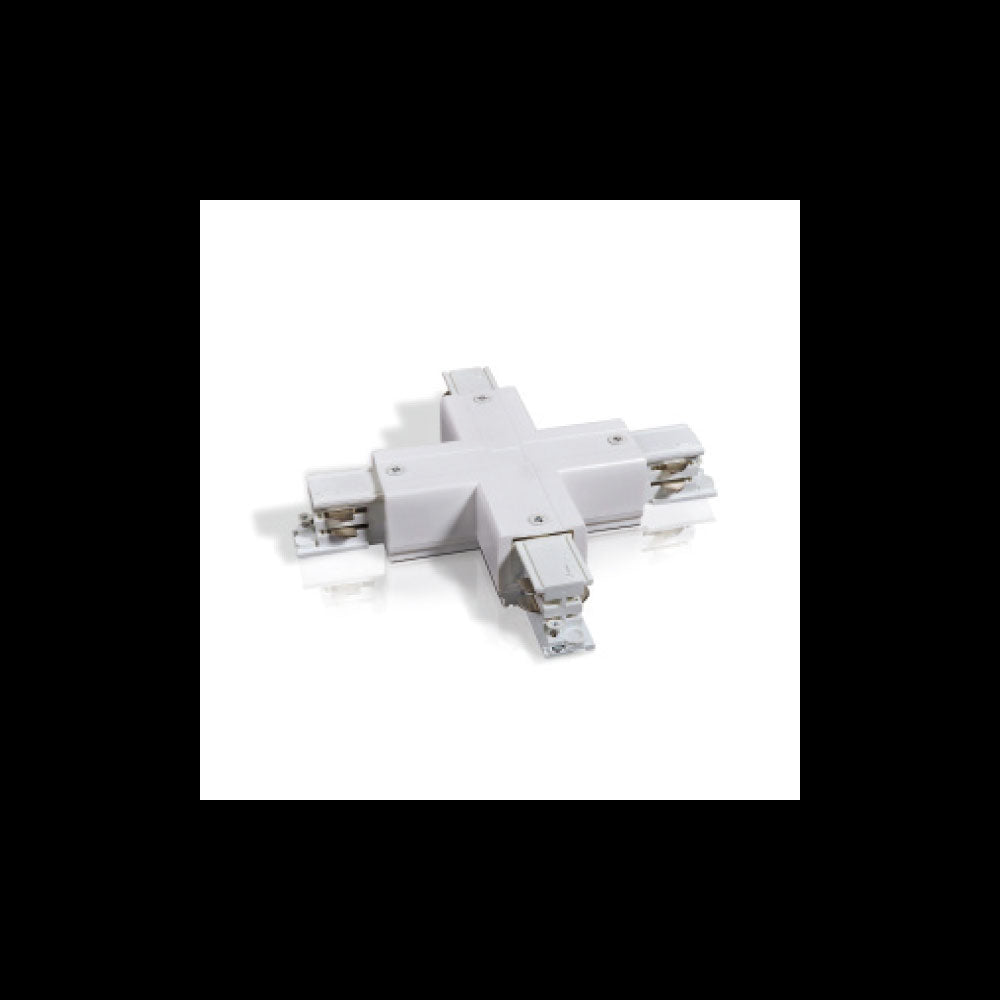 Buy Three Circuit Tracks & Accessories Australia STR Cross Shaped Connector For Three Circuit Track White