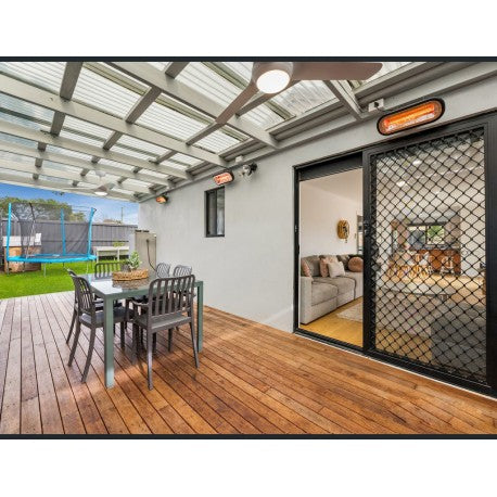 Buy Heaters Australia SUNBURST MINI 1000w Indoor/Outdoor compact radiant heater - SUNB1000BL
