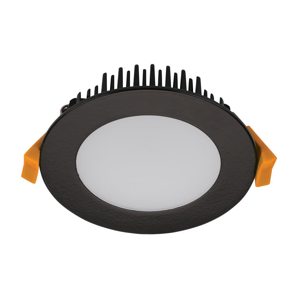 Buy Recessed LED Downlights Australia TEK Recessed LED Downlight 13W Black TRI Colour / Dali - 21599
