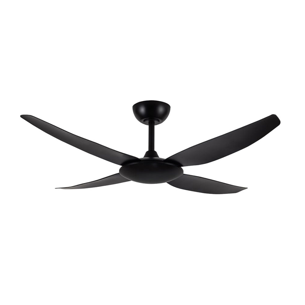 Buy DC Ceiling Fans Australia AMARI DC Ceiling Fan 52" Matt Black Moulded ABS Blade - 21719/06
