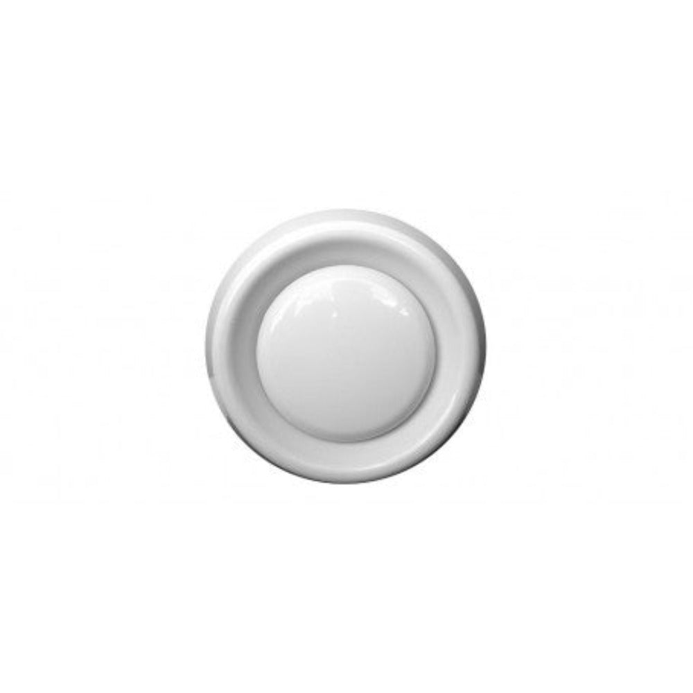 Buy Duct & Duct Fittings Australia Interior Adjustable Air Intake Grille 125mm White Round - V125WRIG