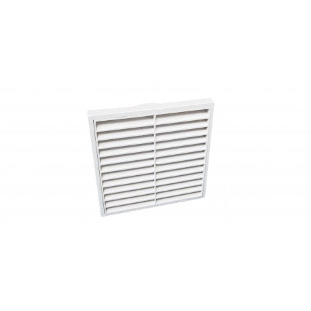 Buy Fan Accessories Australia Standard Square Fixed Louvre Grille 150mm White - V150FL