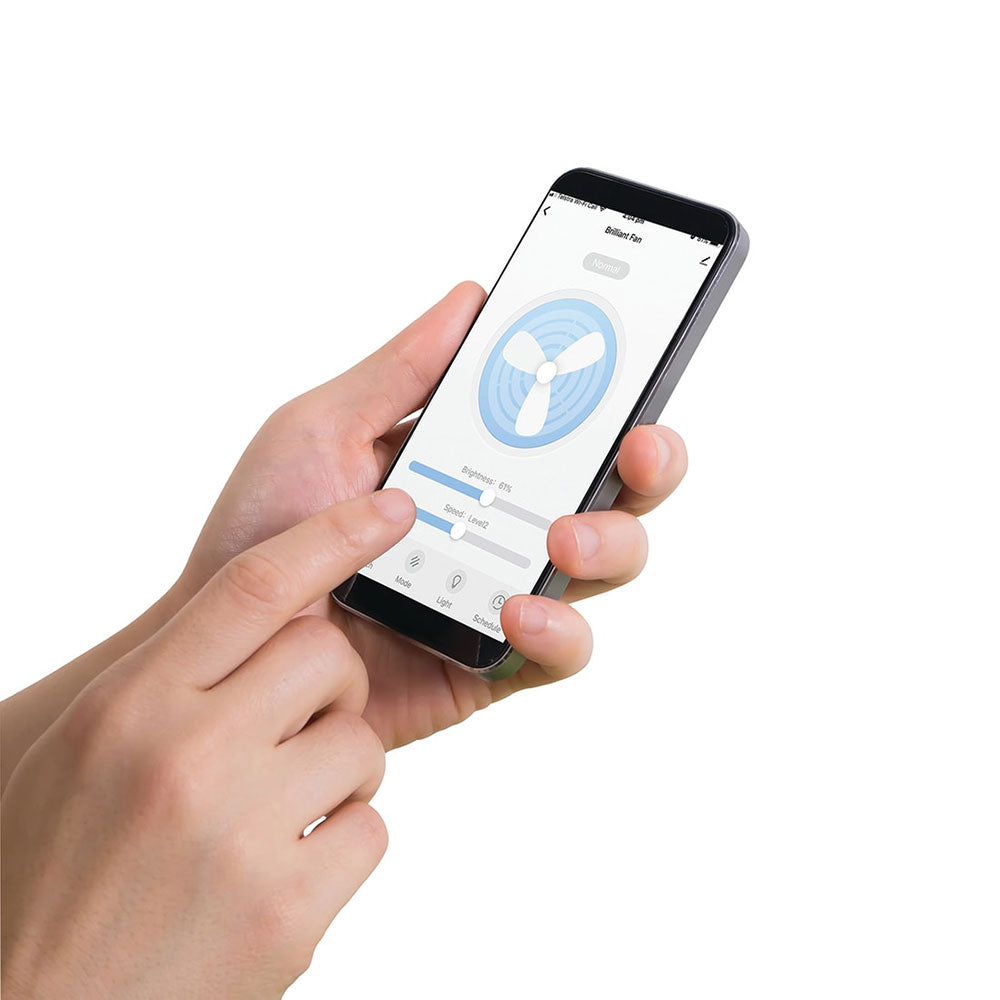 Buy Smart DC Ceiling Fans Australia AMARI Smart DC Ceiling Fan 52" White Moulded ABS Blade - 21863/05