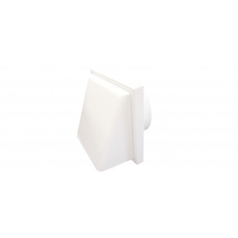 Buy Fan Accessories Australia Weather Proof Cowl 125mm with Draft Shutter White - V125WPC