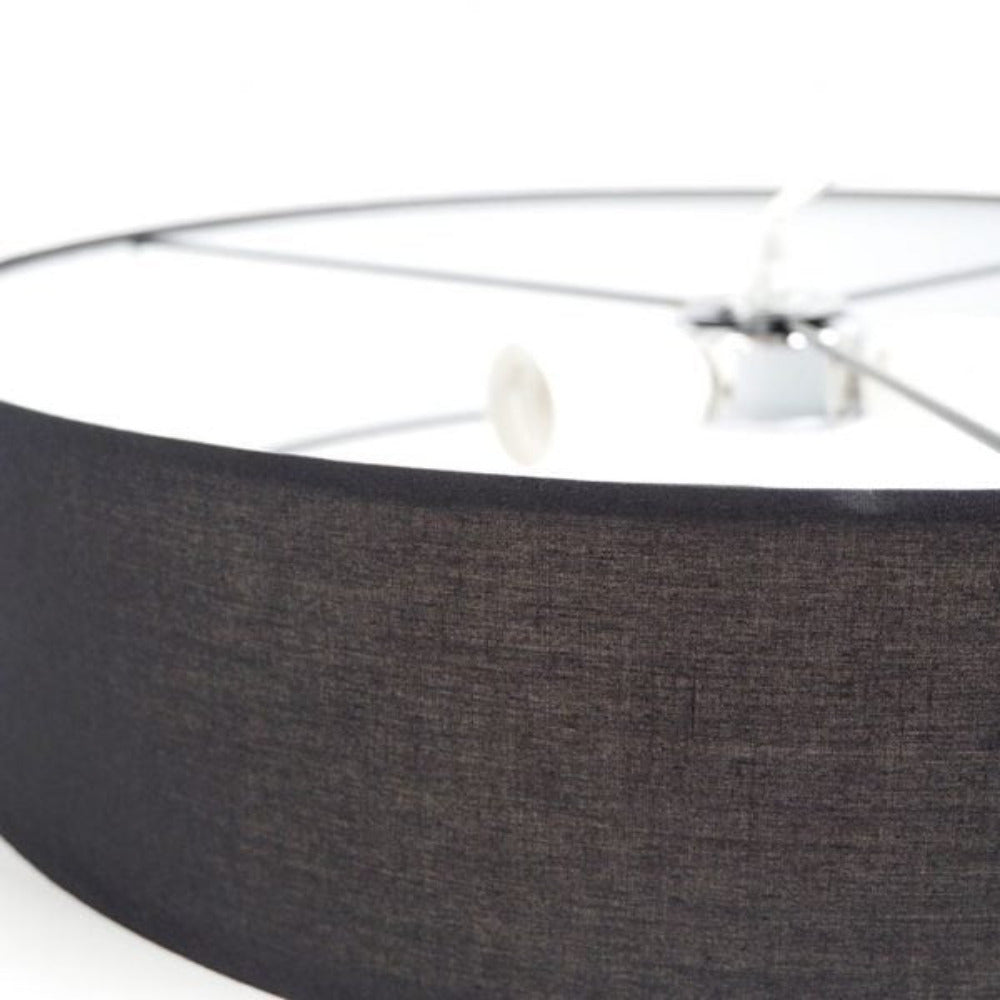 Buy Pendant Lights Australia Mara Drum Pendant Light with Black Shade - LL002PL018B