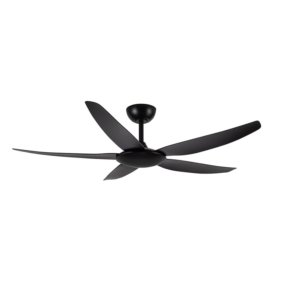 Buy DC Ceiling Fans Australia AMARI DC Ceiling Fan 56" Matt Black Moulded ABS Blade - 21723/06