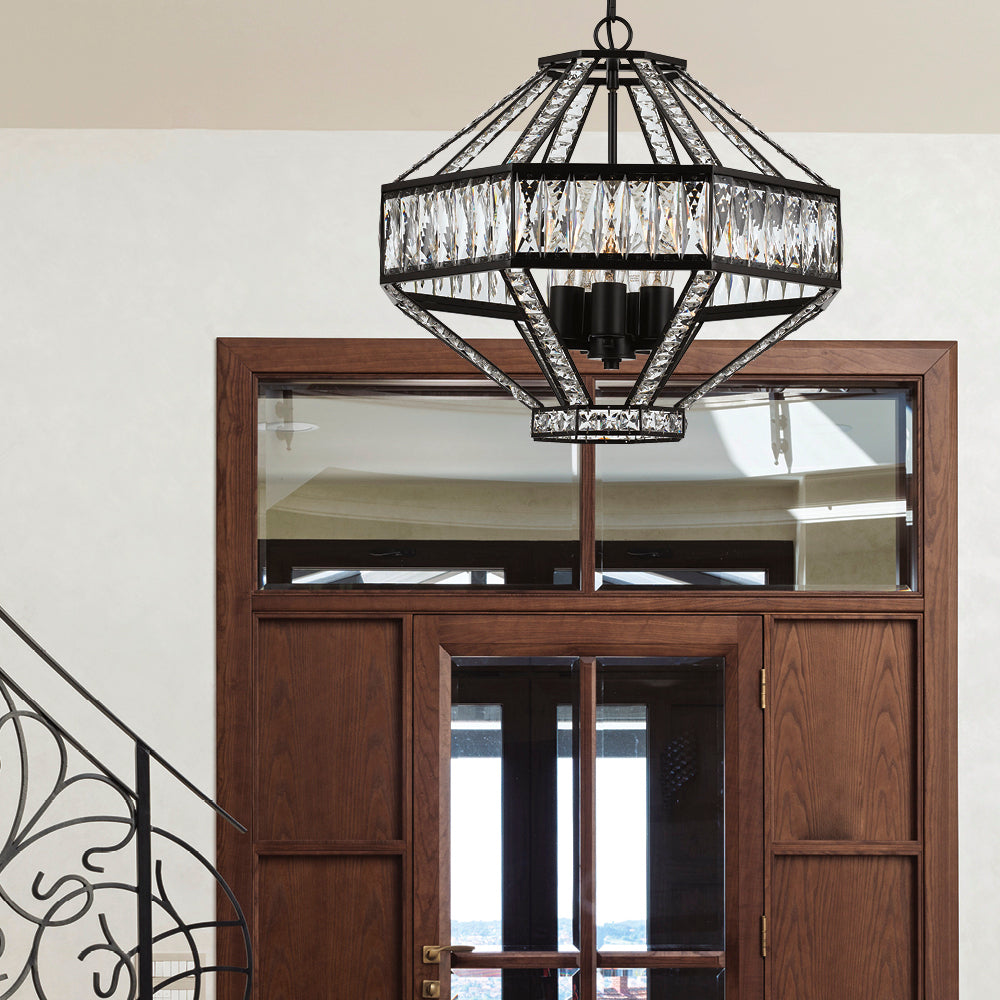 Buy Pendant Lights Australia Zofio 5 Light Pendant Clear & Oil Bronze - ZOFIO PE56-OBCL