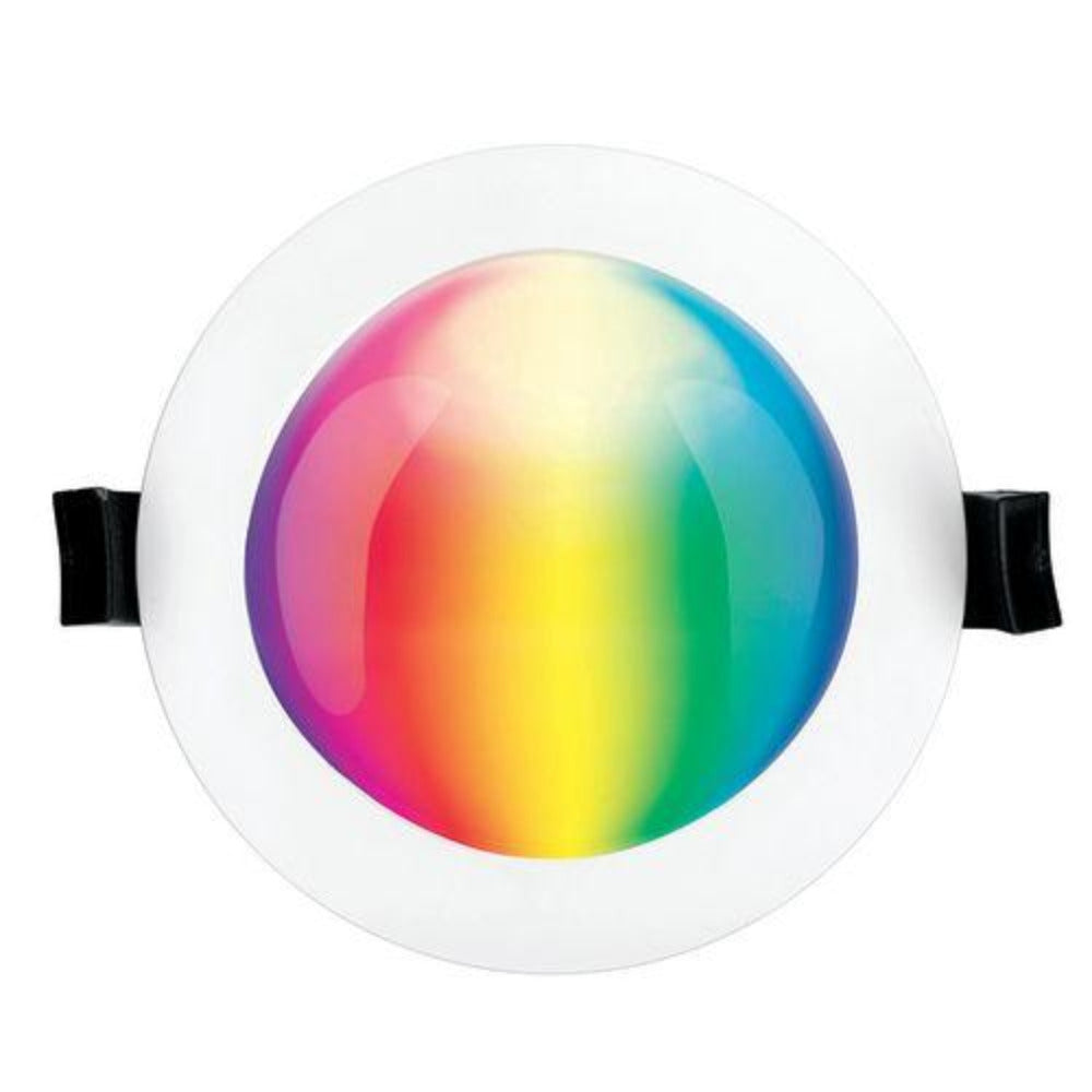Buy Smart LED Downlights Australia Smart Epic 10W RGB + CCT LED Bluetooth Mesh Downlight Round White - 21443/05