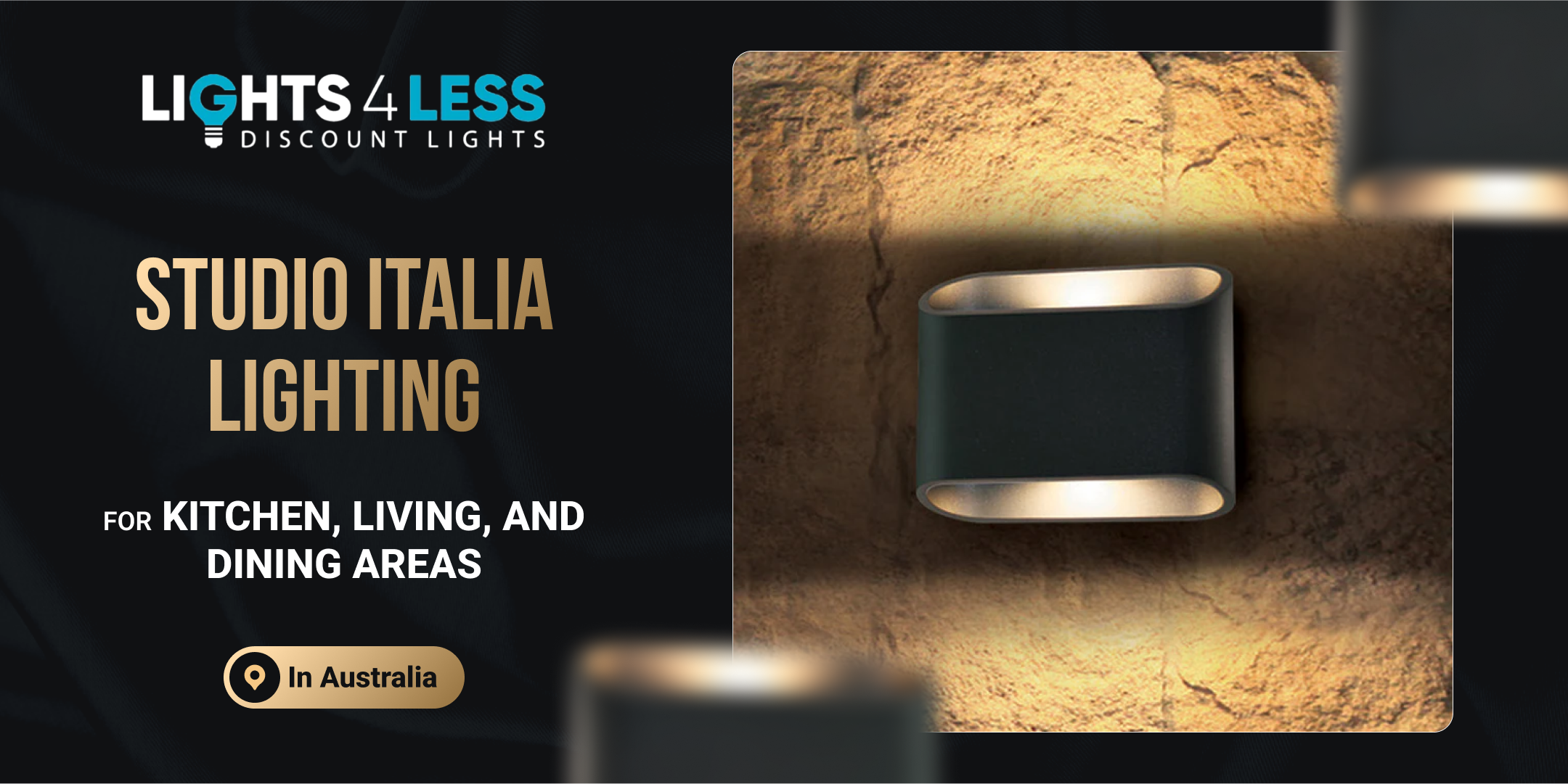 Studio Italia Lighting for Kitchen, Living, and Dining Areas