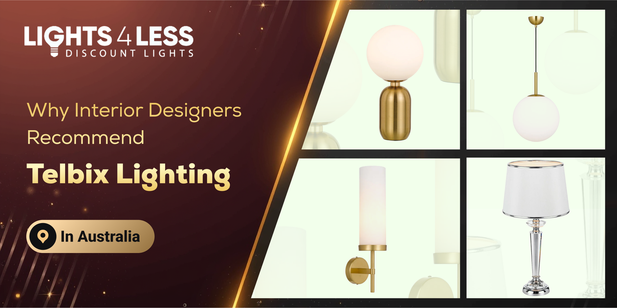 Why Interior Designers Recommend Telbix Lighting Australia
