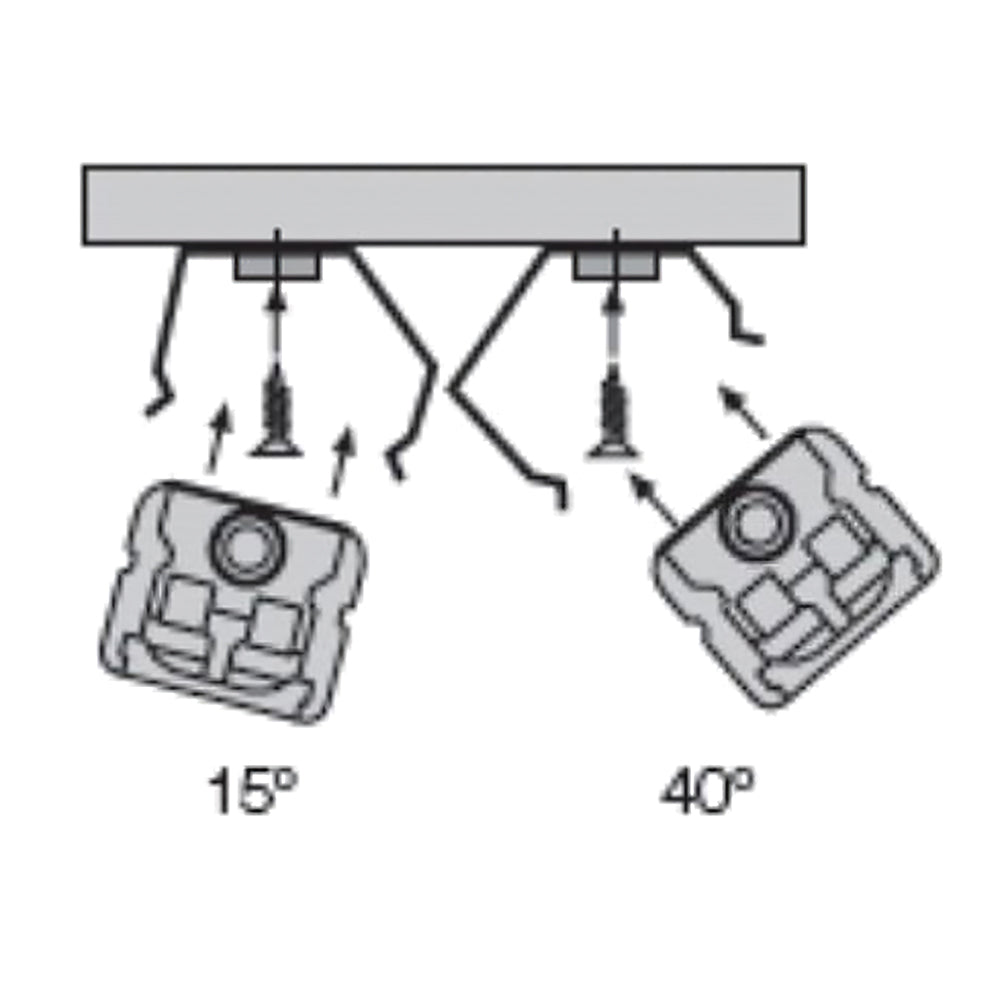 Buy Accessories & More Australia Dual Series Angle Mount Brackets - DUAL-4015CLIP