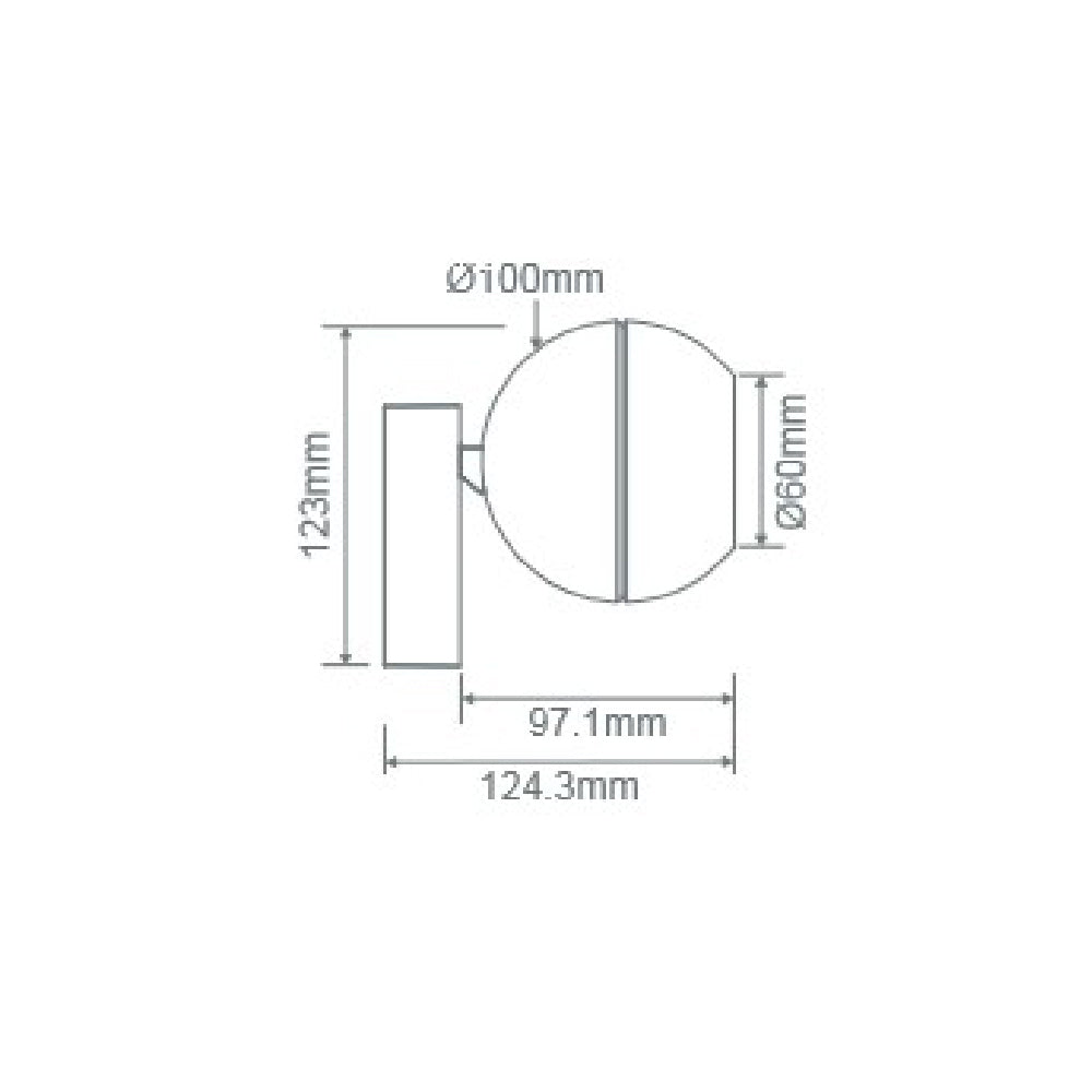 Buy Flush Mount Lights Australia Moon Flush Mount Light Spot Black 3CCT - 22816