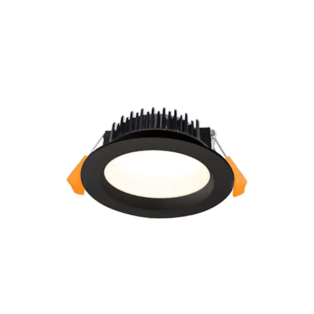 Buy Recessed Downlights Australia Round Recessed LED Downlight 13W Black Aluminium TRI Colour - DL1362/12W/BK/TC