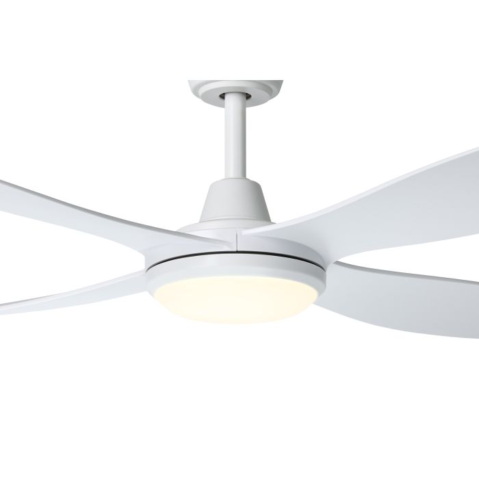 Aruba Ceiling Fan Tri Color LED Light Kit Only Matt White & Milky - 20663601