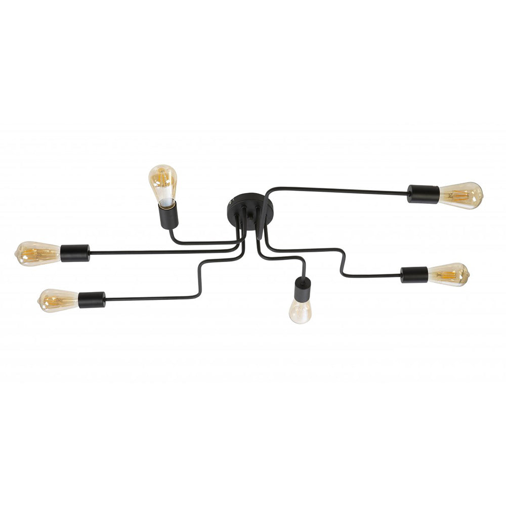 Buy Pendant Lights Australia Fiorentino Lighting - CLISHE 6 Light Pendant Black