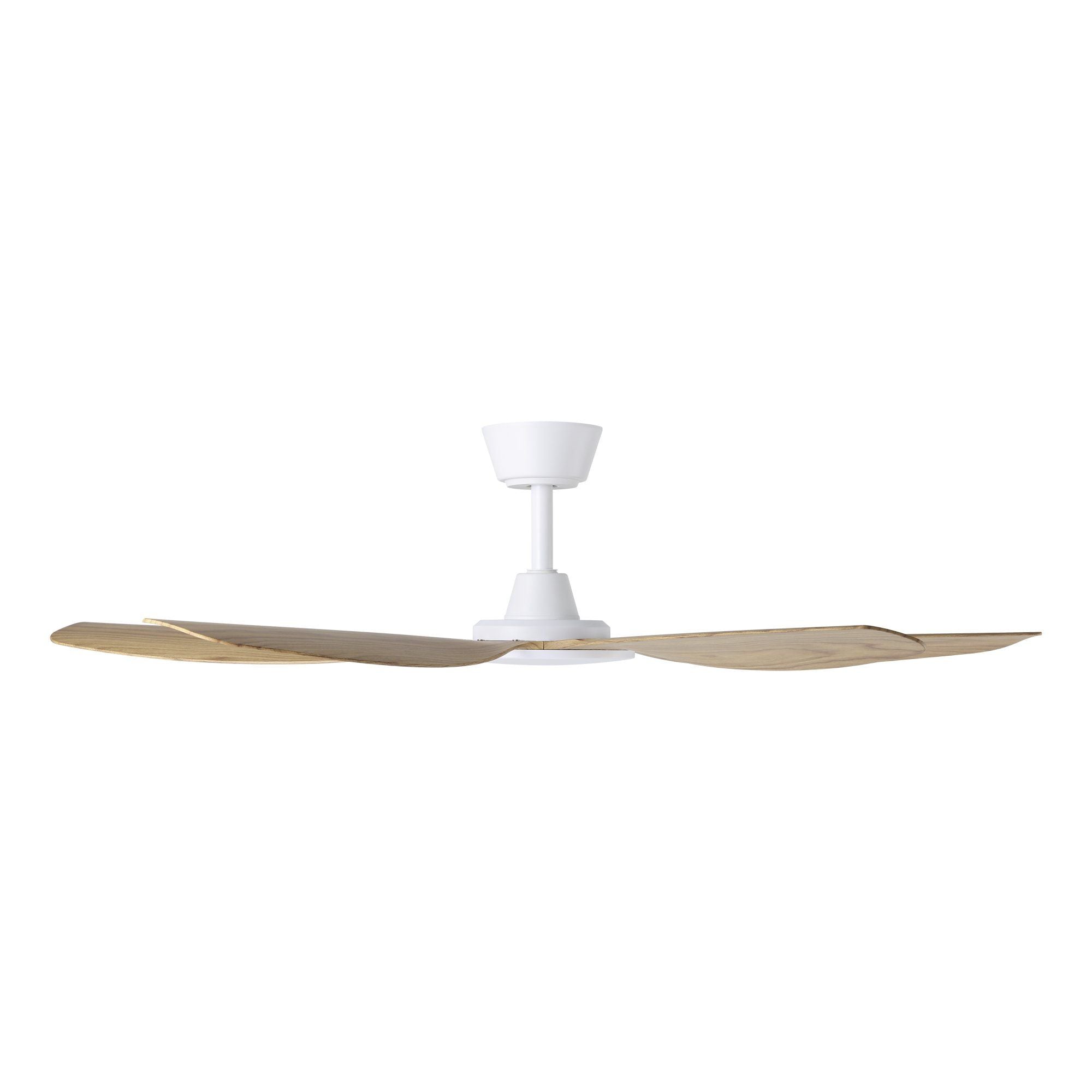 Miami DC Ceiling Fan 52" White With Blackbutt Blade - 20796416