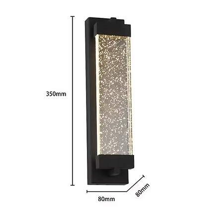 Outdoor 350mm LED Wall Light Tri Colour - ST11506-350-BK12WIP65