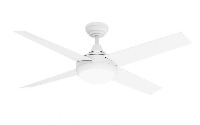 Finch DC Ceiling Fan 52" With LED Light 40W Tri Colour Matt White - FDC1352-LED-WH-4